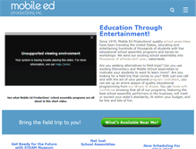 Tablet Screenshot of mobileedproductions.com
